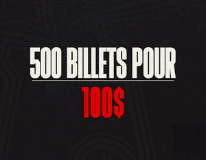 500 pour 100 $