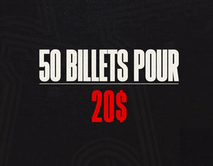 50 pour 20 $